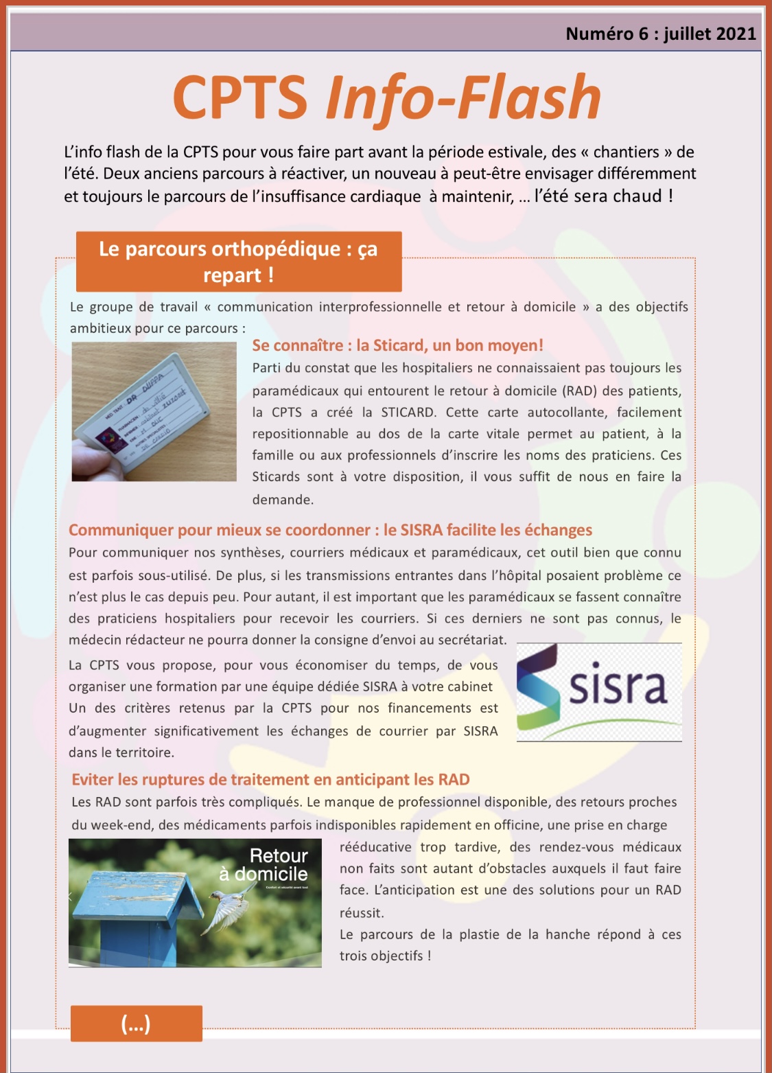 Lettre d'information du mois de juillet 2021