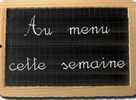 titre au menu cette semaine